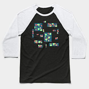 Abstract square pattern Baseball T-Shirt